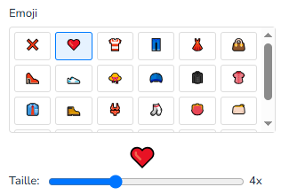 Bibliothèque d'emojis et icônes